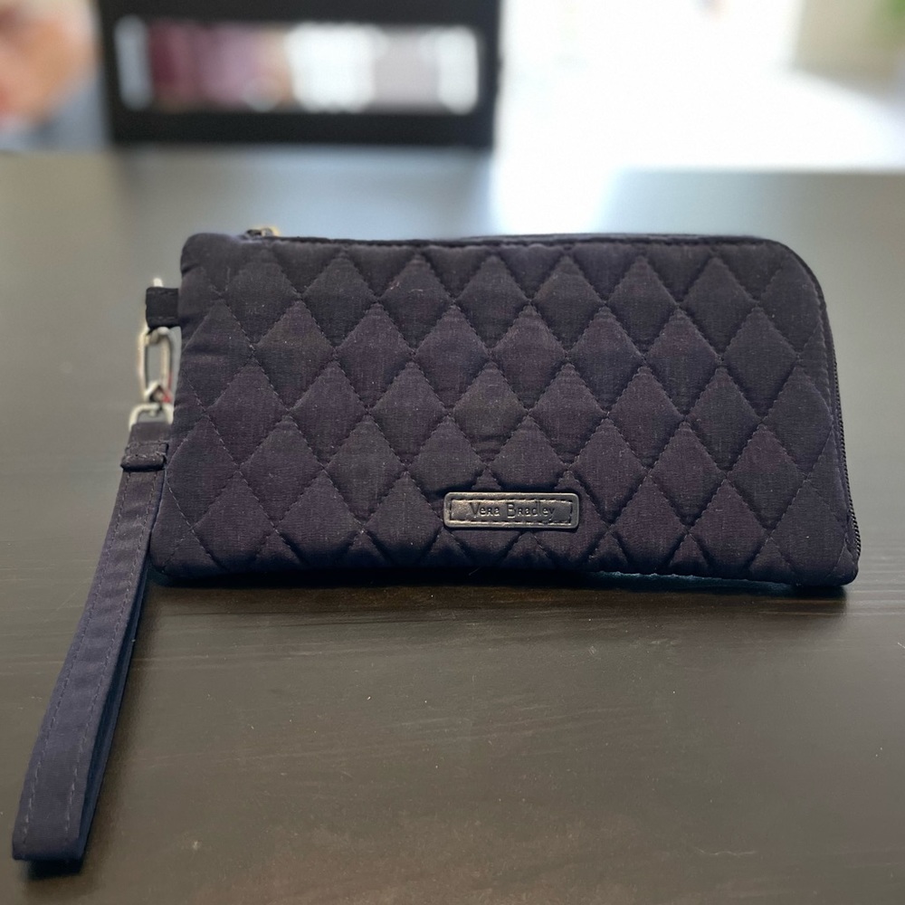 Vera Bradley Navy Blue Wristlet